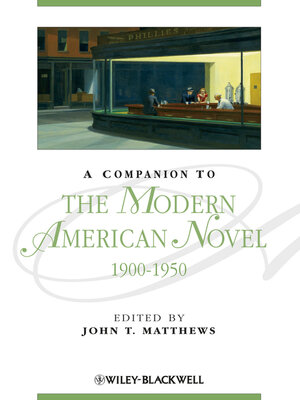 cover image of A Companion to the Modern American Novel 1900-1950